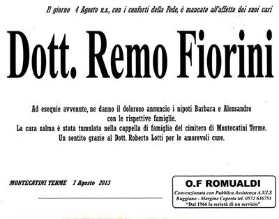 Dott. Remo Fiorini