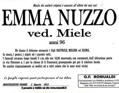 Def Nuzzo Emma ved . Miele